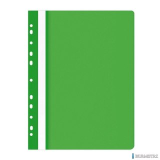 Skoroszyt , PP, A4, miękki, 100/170mikr., wpinany, zielony, typu OFFICE PRODUCTS 21104121-02
