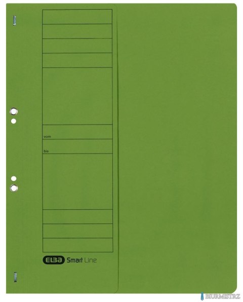 Skoroszyt kartonowy ELBA 1/2 A4, oczkowy, zielony, 100551879