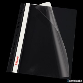 Skoroszyt wpinany ESSELTE czarny 13588 10szt. w folii