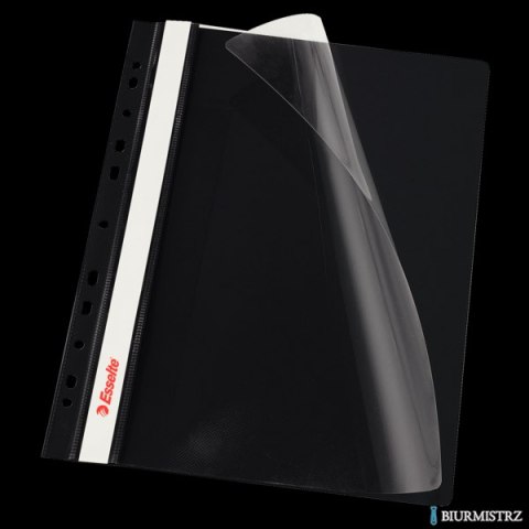Skoroszyt wpinany ESSELTE czarny 13588 10szt. w folii