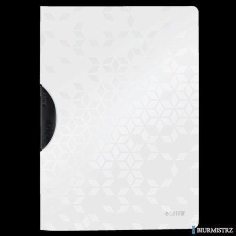 Skoroszyt z klipsem Leitz WOW, biały 41850001