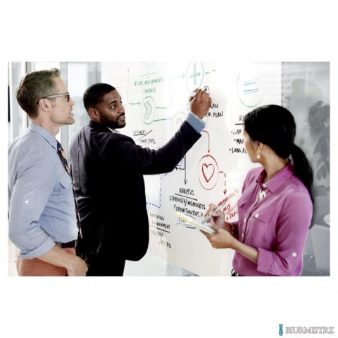 Suchościeralna folia w rolce POST-IT_ Dry Erase (DEF4X3-EU), 91x122cm, biała