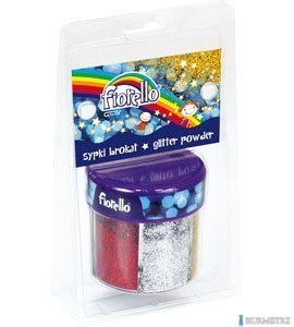 Sypki brokat FIORELLO GR-B60 6 kolorów x60g w słoiczku 170-2234