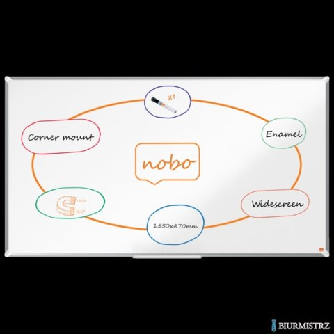 Tablica porcelanowa panoramiczna Nobo Premium Plus 70 1550x870mm 1915368