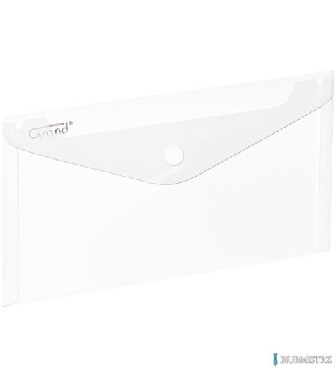 Teczka kopertowa na zatrzask DL ZP-046 biała GRAND 120-1868