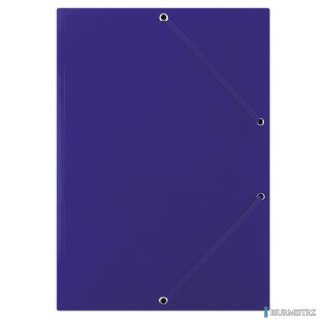 Teczka z gumką FEP10G-niebiesk DONAU gładka