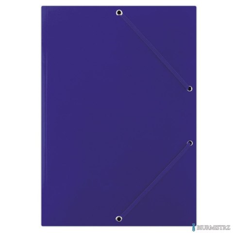 Teczka z gumką FEP10G-niebiesk DONAU gładka