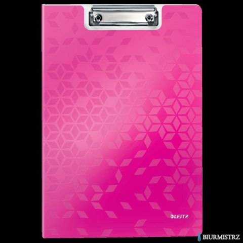 Teczka z klipsem LEITZ WOW różowa 41990023