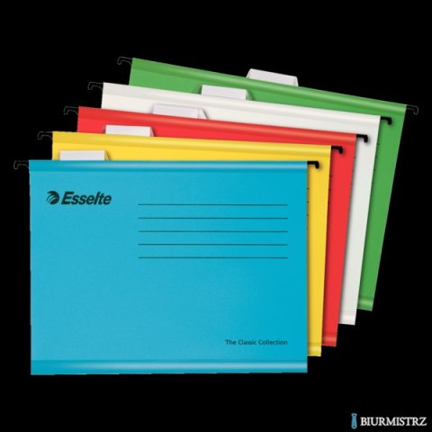 Teczki zawieszane Esselte Classic A4, kolory mix, 10 szt. 93042