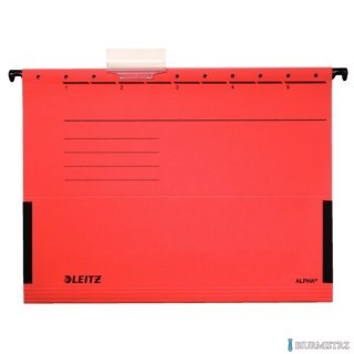 Teczki zawieszane z boczkami ALPHA, czerwony, Leitz 19860125