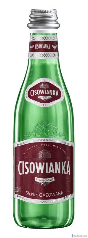 Woda CISOWIANKA 0.3l Silny Gaz szkło karton 24 szt