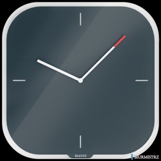 Zegar ścienny Leitz Cosy, szary 90170089