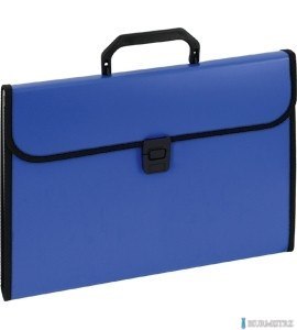 Aktówka harmonijkowa 9112A niebieska EAGLE 120-1221