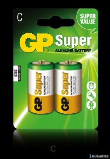 Bateria alkaliczna GP Super C / LR14 (2szt) 1.5V GPPCA14AS003