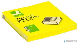 Bloczek samoprzylepny Z-NOTES 76x76 mm 100k. neon żółty harmonijkowy KF16575