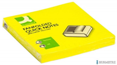 Bloczek samoprzylepny Z-NOTES 76x76 mm 100k. neon żółty harmonijkowy KF16575