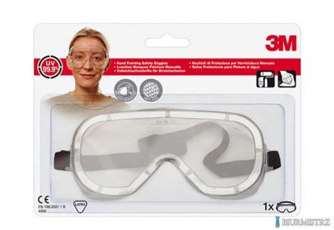 Gogle ochronne 3M (4800), do malowania, transparentne