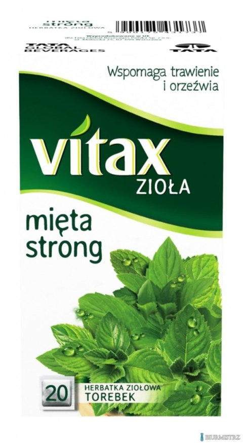 Herbata VITAX MIĘTA STRONG 20t*1,5g ziołowa bez zawieszki