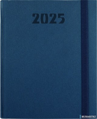Kalendarz B-5 PLUS książkowy (U2), 05 - granat teksas / gumka 2025 TELEGRAPH