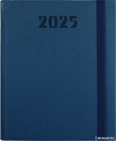Kalendarz B-5 PLUS książkowy (U2), 05 - granat teksas / gumka 2025 TELEGRAPH