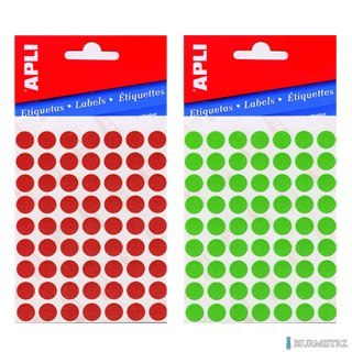 Kółeczka 02868 Q60mm czerwon e fluo APLI (X)