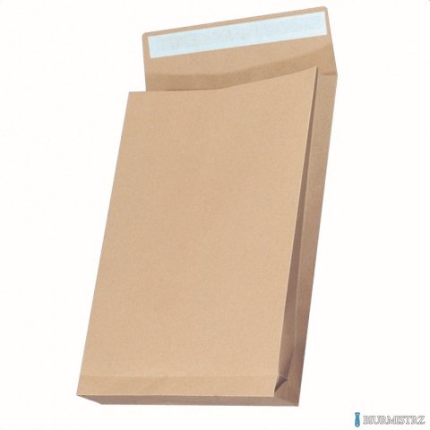 Koperty RBD z taśmą silikonową OFFICE PRODUCTS, HK, B4, 250x353mm, 130gsm, 25szt., brązowe