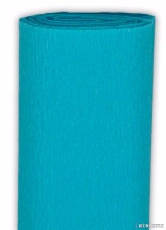 Krepina PREMIUM 114 turkusowy 200x50cm INTERDRUK