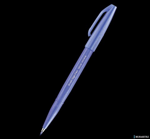 Pisak pędzelkowy do kaligrafii niebiesko-fioletowy SES15C-F PENTEL SALE