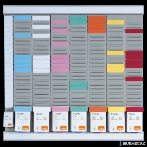Planer biurowy T-Card Nobo, 8 kolumn, 24 okienka 2911080