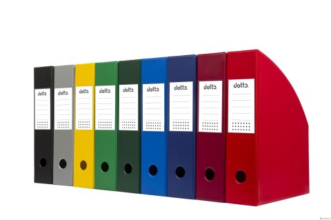 Pojemnik na czasopisma DOTTS A4 7cm szary PCV (SD-35-09) SE-DOT-35-09