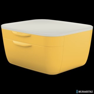 Pojemnik z szufladami Leitz Cosy, żółty 53570019