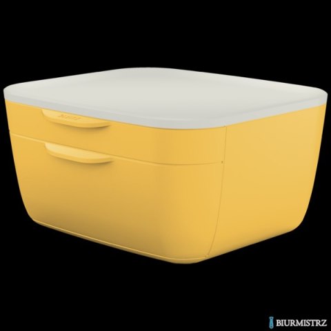 Pojemnik z szufladami Leitz Cosy, żółty 53570019