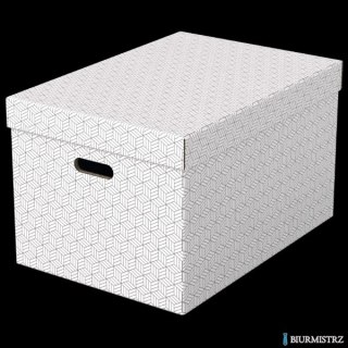 Pudełka domowe do przechowywania, rozmiar L, 3 sztuki, białe Esselte 628286