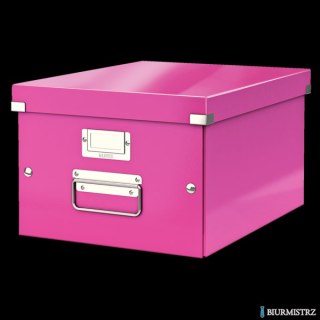 Pudło LEITZ C&S uniwersalne średnie WOW różowe 60440023