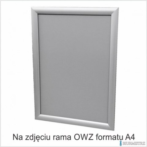 Ramka plakatowa OWZ 25mm profil alu ostre narożniki A3 TZW25/A3BG 2X3