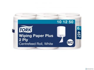 Ręcznik w roli Tork centralnego dozowania maxi, 2 warstwy, kolor biały, celuloza z makulaturą, długość 150m, (6 rol.), M2, 10125