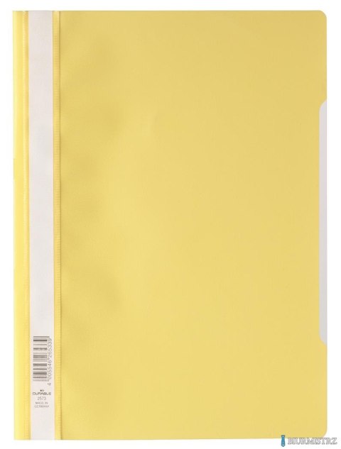 Skoroszyt A4 z przezroczystą okładką z PP Żółty 257304 DURABLE (50)