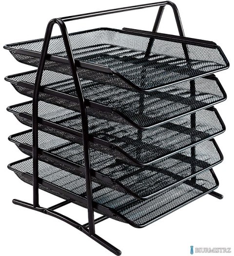 Stojak na dokumenty GR-071 czarny metalowy siatka GRAND 120-1955
