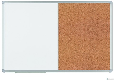 Tablica COMBI 120x90 TCASC129 2x3 korkowa i suchomagnetyczna rama aluminiowa