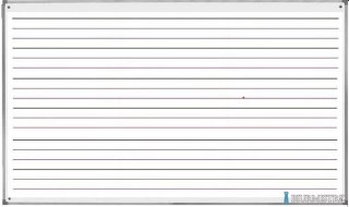 Tablica suchościeralna- magnetyczna 170x100cm trójlinia biała TSU17103L 2x3