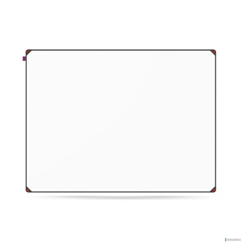 Tablica suchościeralna magnetyczna MemoBe idea EDGE ALL BLACK, powierzchnia biała, rama aluminiowa czarna, 120x90 cm MITM120090.