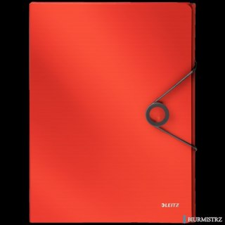 Teczka z gumką PP LEITZ SOLID 30mm jasnoczerwona 45681020