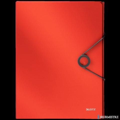 Teczka z gumką PP LEITZ SOLID 30mm jasnoczerwona 45681020