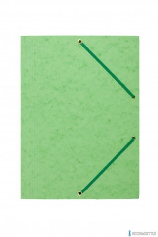 Teczka z gumką rogi DOTTS A4 preszpan jasna zielona 390g