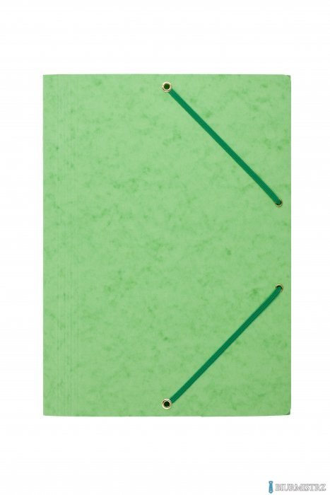 Teczka z gumką rogi DOTTS A4 preszpan jasna zielona 390g