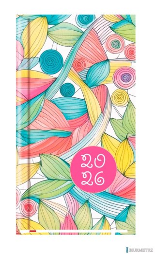 Terminarz Kieszonkowy 90x165mm 2026 Michalczyk i Prokop T-231F-04 kalendarz 1 tydzień na 2 stronach