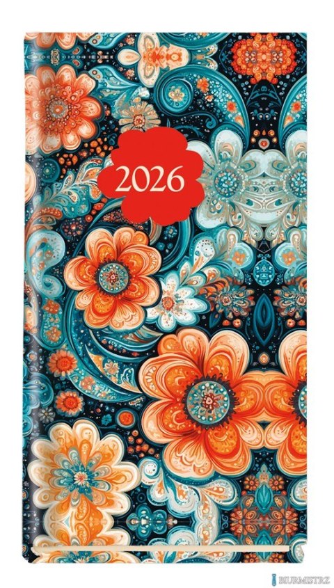 Terminarz Koliber 75x130mm 2026 Michalczyk i Prokop T-320-03 KALENDARZ tydzień na 2 stronach