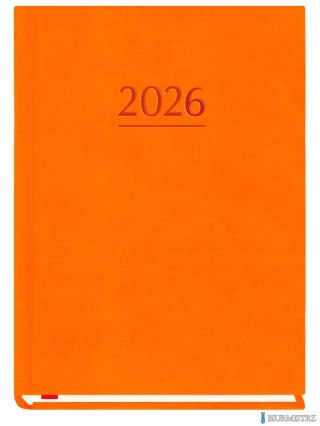 Terminarz MARTA B6 2026 - pomarańczowy Michalczyk i Prokop T-215V-P 120x165mm kalendarz 1 tydzień na 2 stronach