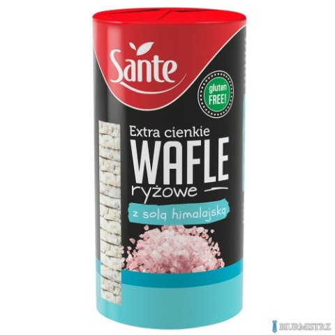 Wafle ryżowe z solą himalajską extra cienkie 110g SANTE