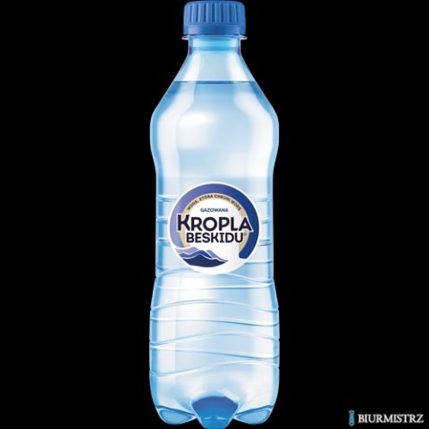 Woda KROPLA BESKIDU gazowana 0.5L butelka PET zgrzewka 12 szt. KAUCJA